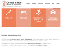 Tablet Screenshot of clinicasalus.it